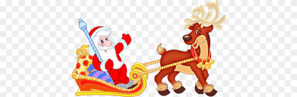 Santa Sleigh, Baby, Person Free Transparent Png
