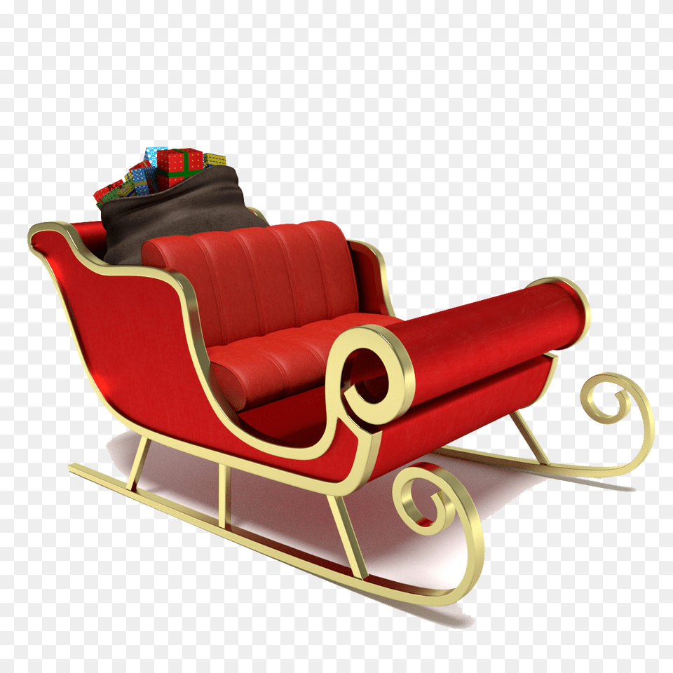 Santa Sleigh, Furniture, Dynamite, Weapon, Chair Free Png