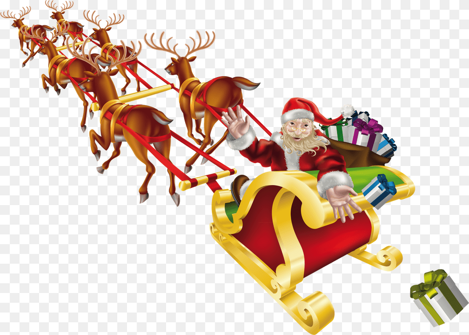 Santa Sleigh, Baby, Face, Head, Person Free Transparent Png