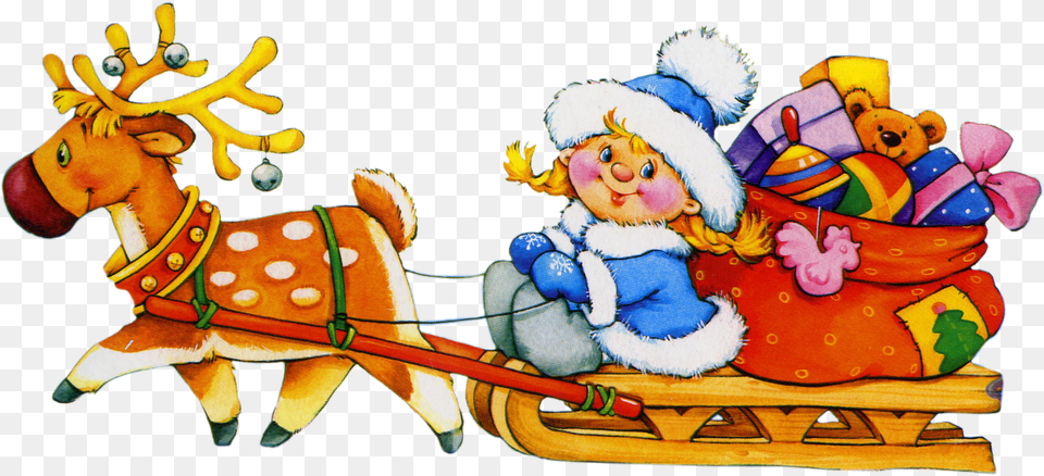 Santa Sleigh, Baby, Person, Face, Head Free Transparent Png