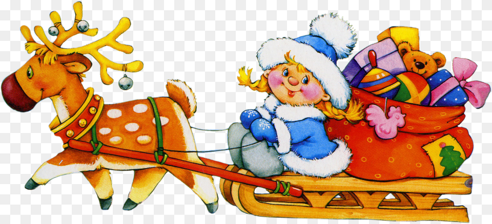Santa Sleigh Christmas Day, Baby, Person, Face, Head Free Png
