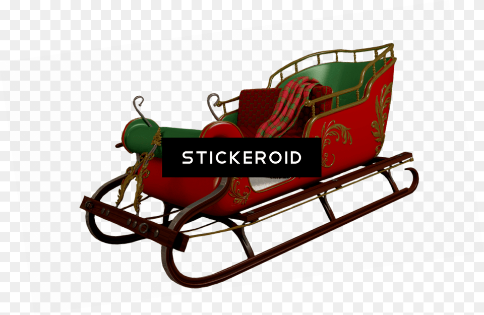 Santa Sleigh Holidays Santa Sled, Machine, Wheel, Car, Transportation Free Png