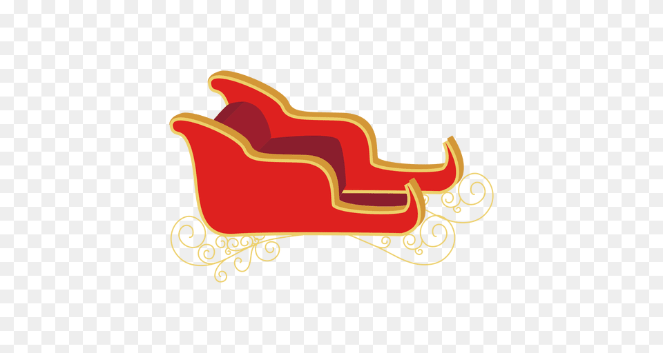 Santa Sleigh Image, Couch, Furniture, Chair, Dynamite Png