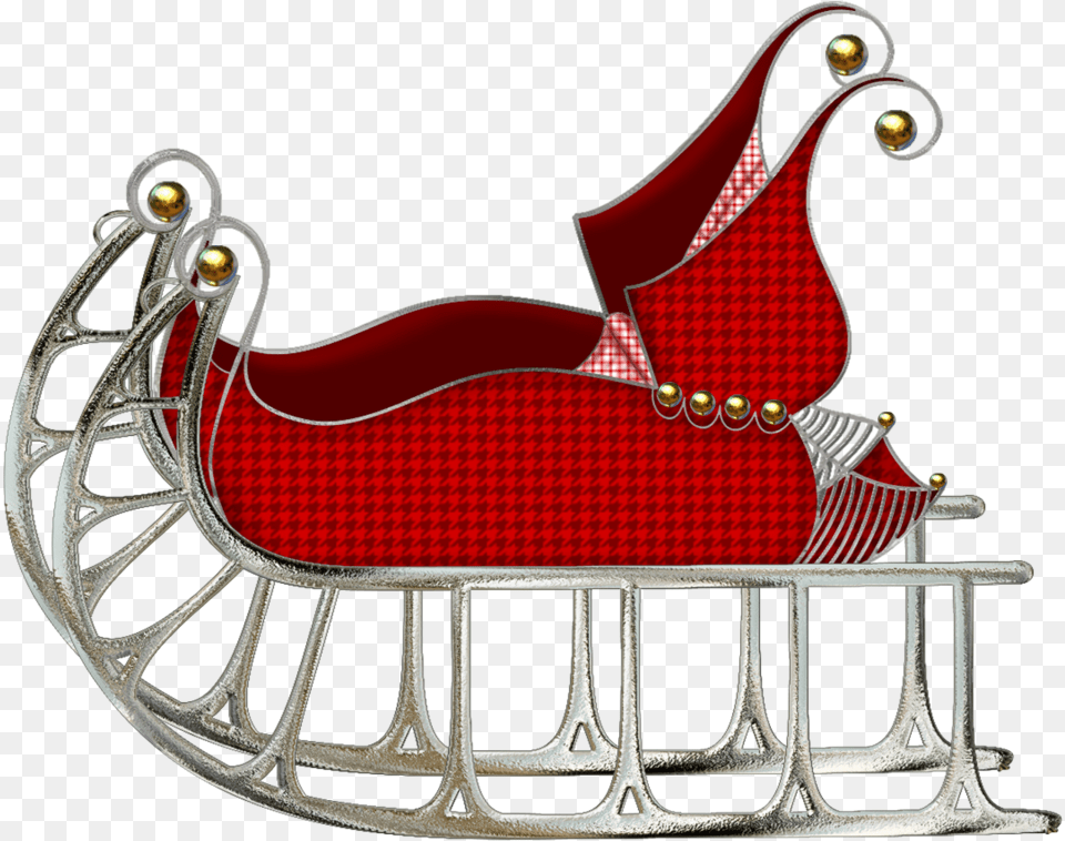 Santa Sleigh Sleds, Furniture, Bed Png