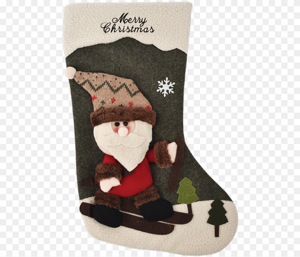 Santa Sock, Clothing, Hosiery, Christmas, Christmas Decorations Png