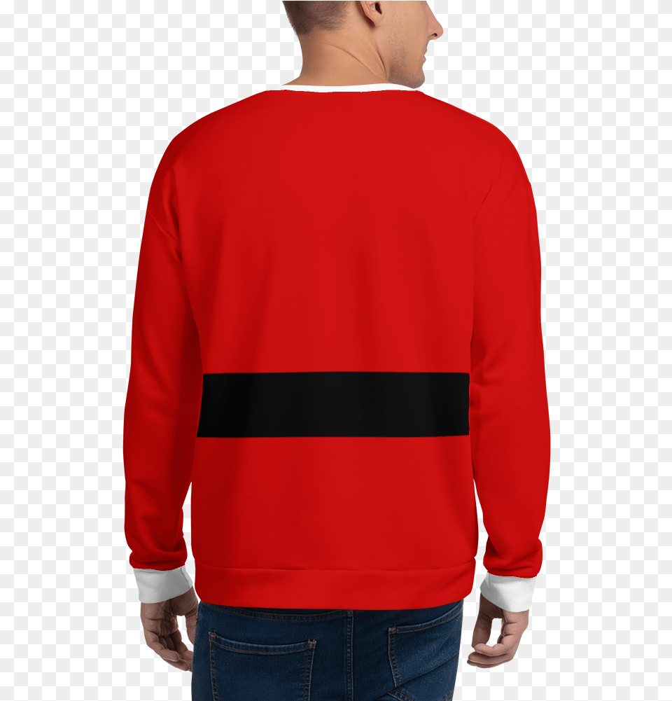Santa Suit Unisex Sweatshirt Sweater, Sleeve, Pants, Long Sleeve, Knitwear Png