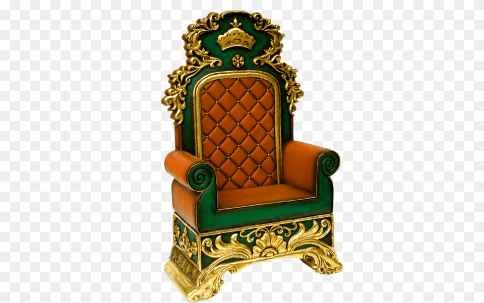 Santa Throne Image Throne Psd, Furniture, Chair Free Png Download