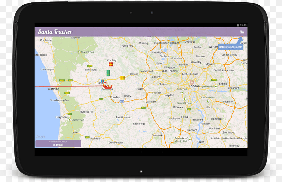 Santa Tracker App Automotive Navigation System, Electronics, Computer, Tablet Computer, Gps Png