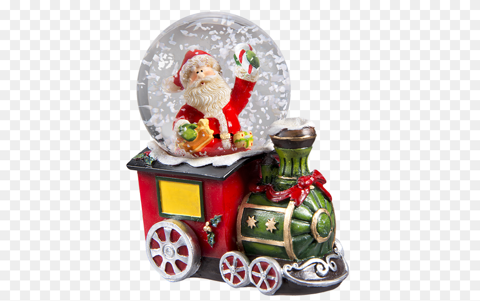 Santa Train Snow Globe Snow Globe, Figurine, Christmas, Christmas Decorations, Festival Free Png Download
