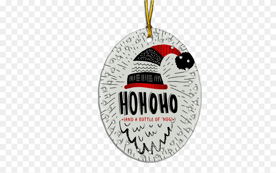 Santa Trendy Handlettering Hohoho, Accessories, Jewelry, Necklace, Pendant Png Image