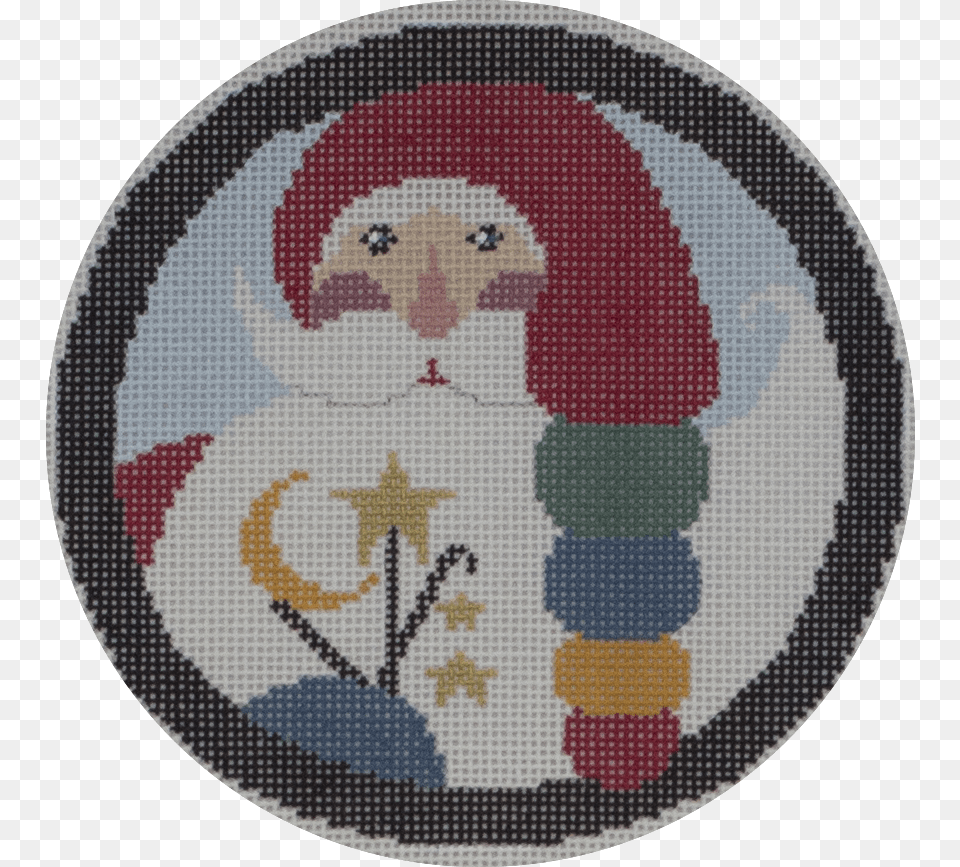 Santa W Star Amp Jingle Bell Cross Stitch, Rug, Pattern, Home Decor, Embroidery Png