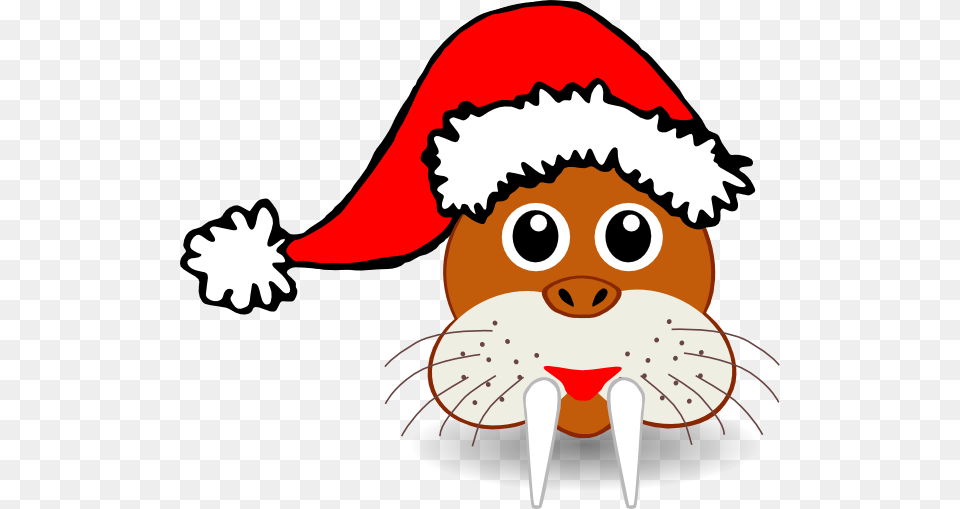 Santa Walrus Cartoon Cartoon And Clip Art, Cutlery, Fork, Baby, Person Free Transparent Png