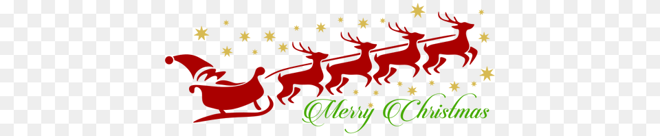 Santa With Reindeer, Animal, Gecko, Lizard, Reptile Free Png Download