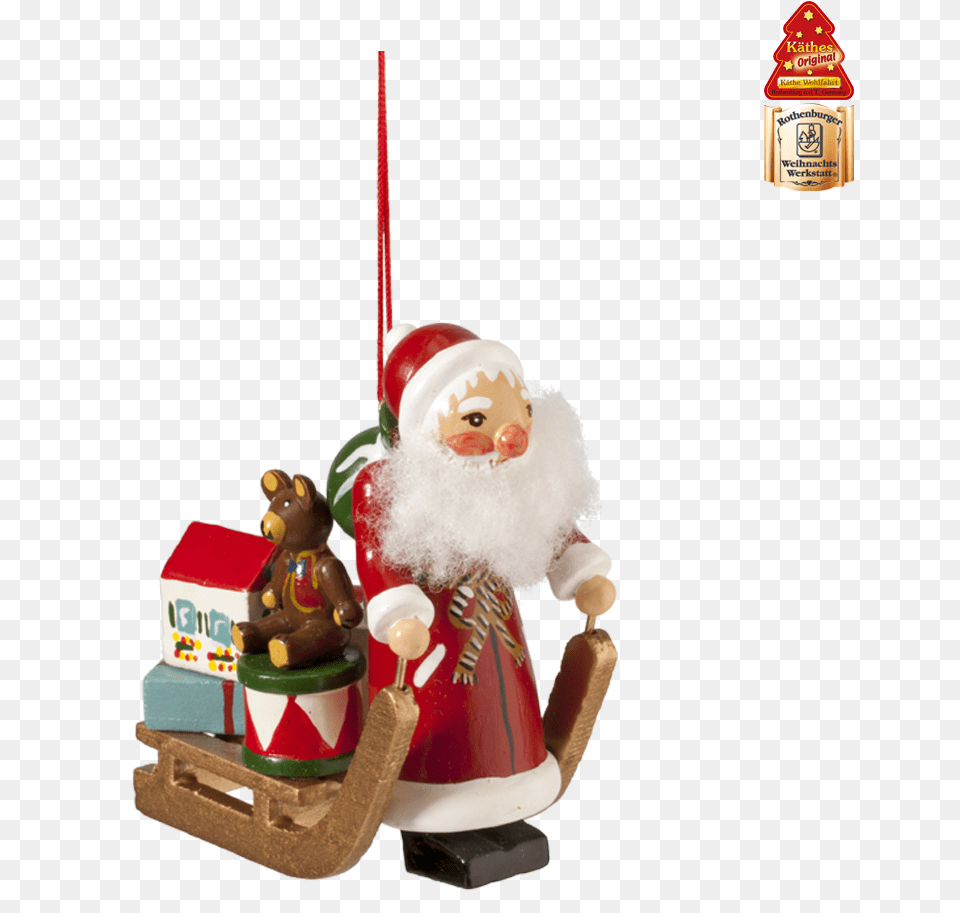 Santa With Sleigh Kthe Wohlfahrt Weihnachtsmann Schlitten, Food, Sweets, Outdoors, Toy Free Transparent Png