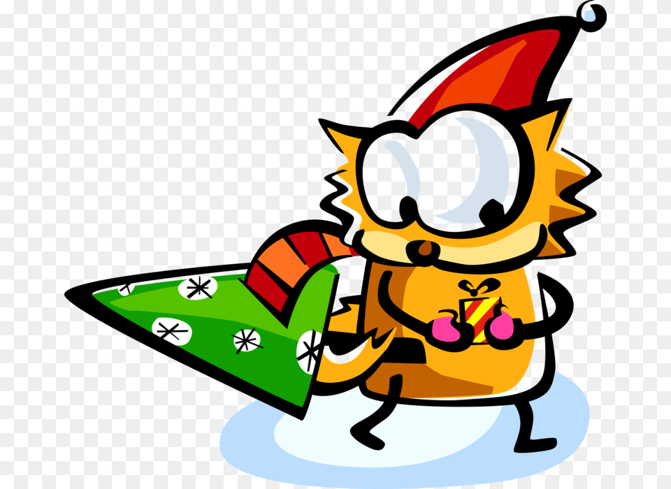 Santas Helper With Present, Art, Graphics, Baby, Person Free Transparent Png