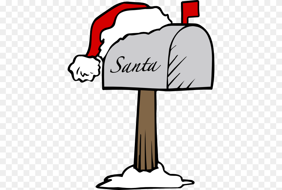 Santas Mailbox Letters To Santa Clipart Free Transparent Png