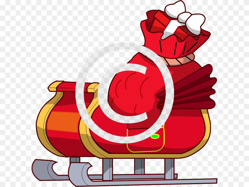 Santas Sleigh Cartoon, Dynamite, Weapon Free Png Download