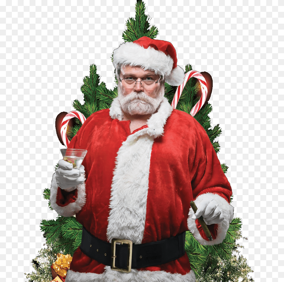 Santatree Copy Santa Claus, Adult, Male, Man, Person Free Png Download