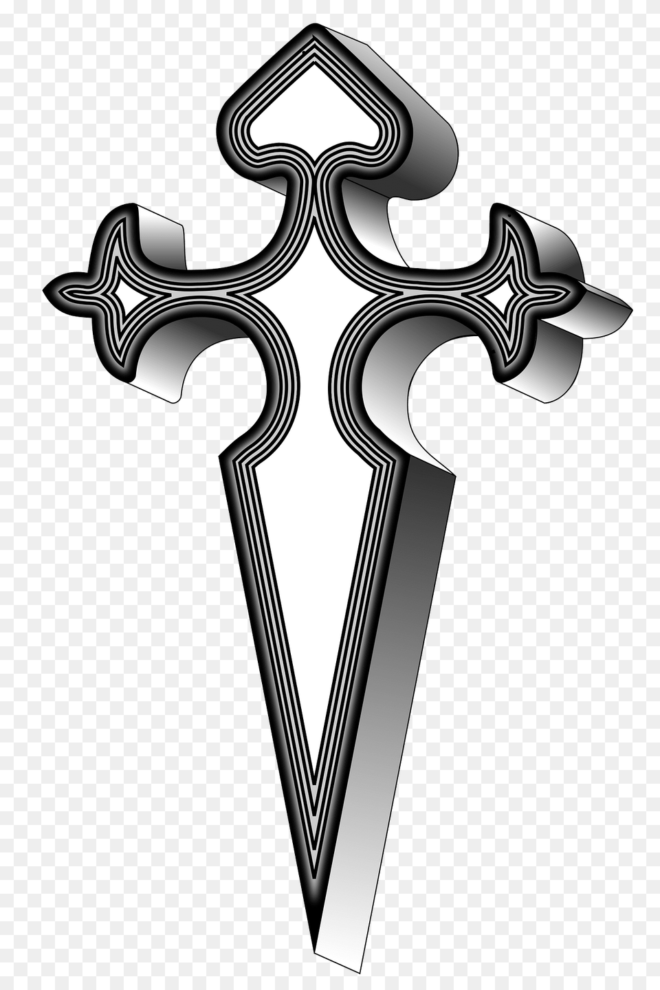 Santiago Cross Clipart, Sword, Weapon, Symbol, Blade Free Transparent Png