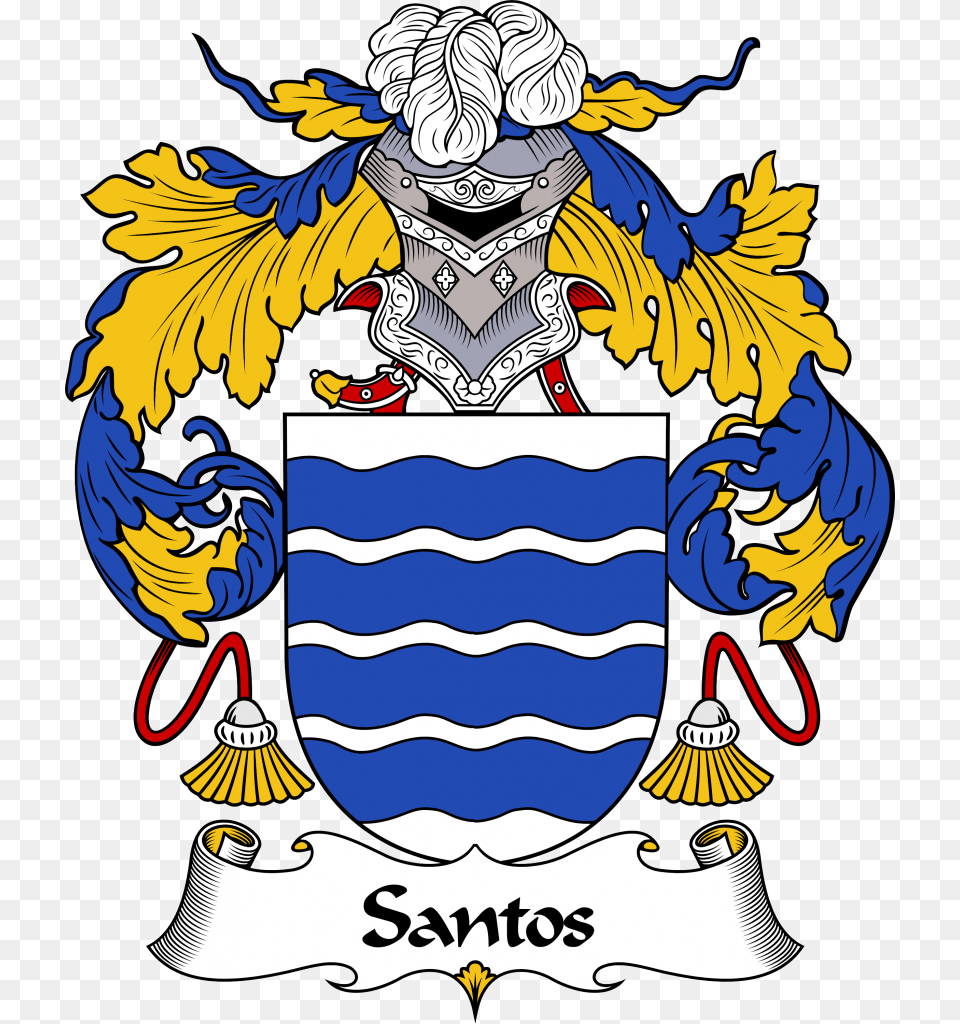 Santos Coat Of Arms Santos Family Crest Santos Escudo Escudo De La Familia Jimenez, Emblem, Symbol, Armor Free Png Download