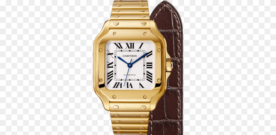 Santos De Cartier Cartier Watch, Arm, Body Part, Person, Wristwatch Free Png Download