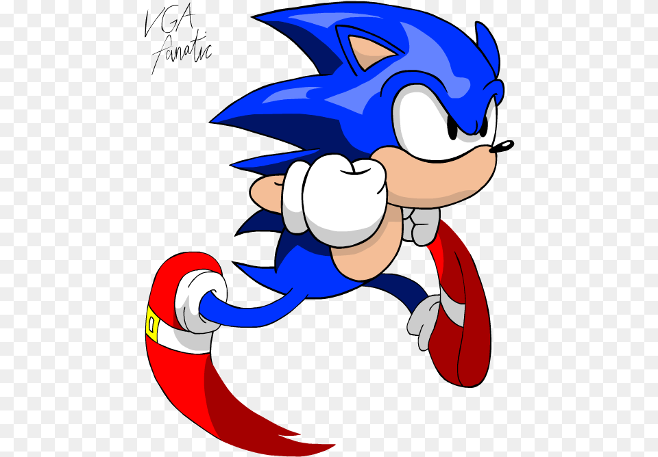 Sanya Clipart Kids Classic Sonic Running Animation, Baby, Person Png Image