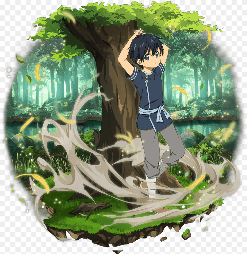 Sao Alicization Kirito As Child Download, Vegetation, Book, Comics, Publication Png Image