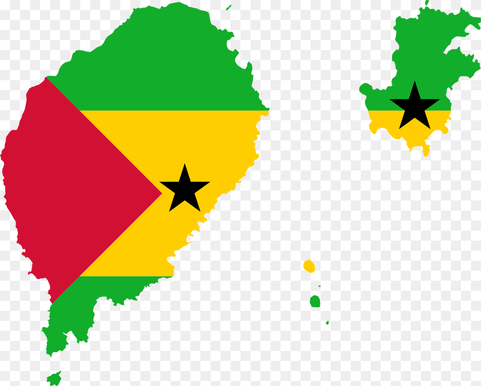 Sao Tome And Principe Flag Map Clip Arts Sao Tome And Principe Flag Map, Leaf, Plant, Person, Symbol Free Transparent Png