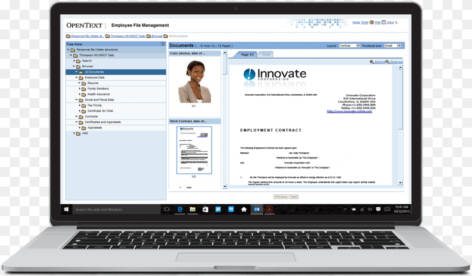 Sap Employee File Management Amp Successfactors Netbook, Computer, Electronics, Pc, Laptop Free Transparent Png