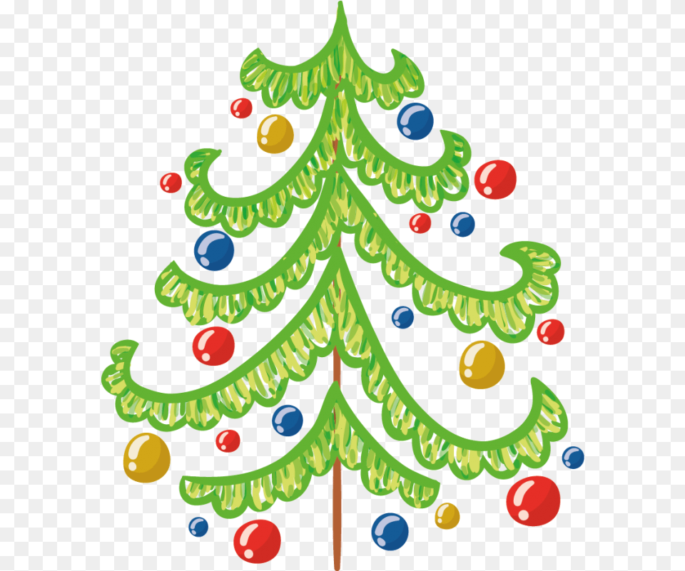 Sapin De Noel Manga Sapin De Noel Avec Des Boules, Animal, Dinosaur, Reptile, Christmas Free Transparent Png