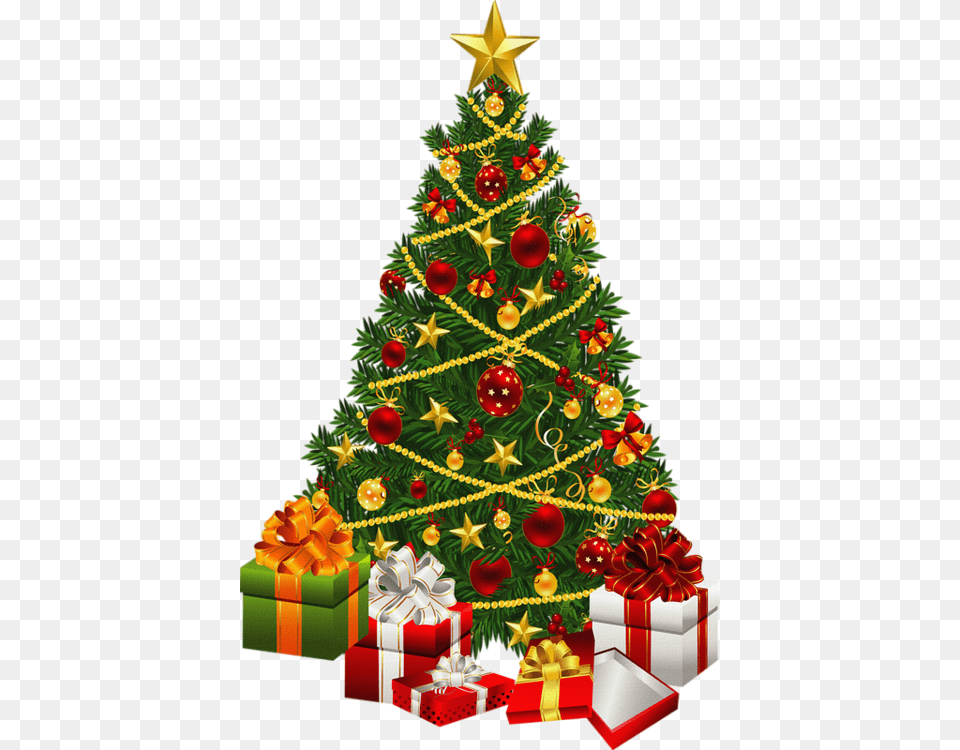 Sapin De Nol Tube Christmas Tree With Gift, Birthday Cake, Food, Dessert, Cream Free Png