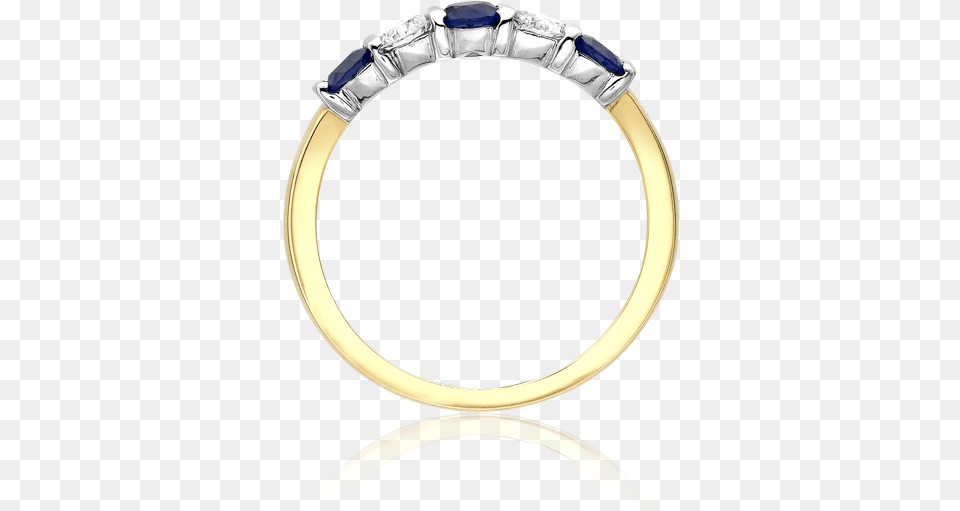 Sapphire Diamond 5 Stone Eternity Ring Engagement Ring, Accessories, Jewelry, Gemstone, Blade Free Png