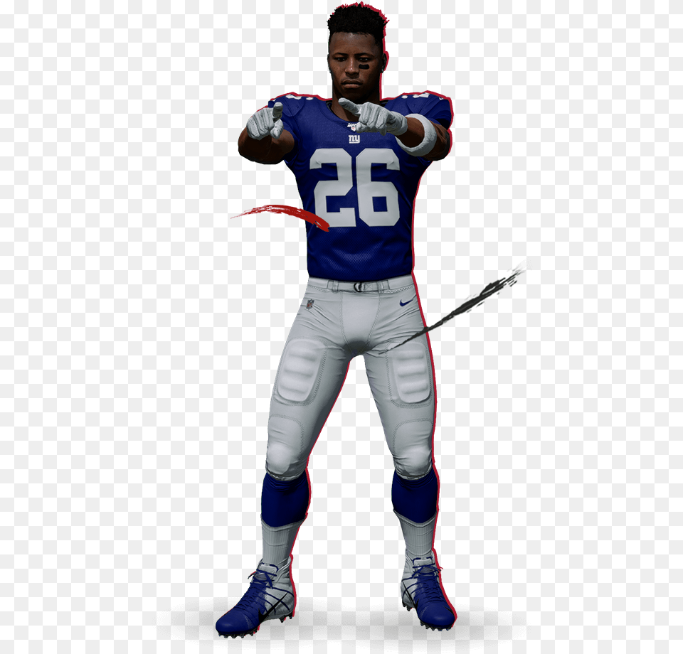 Saquon Barkley Madden, Helmet, Clothing, Shoe, Footwear Free Png Download