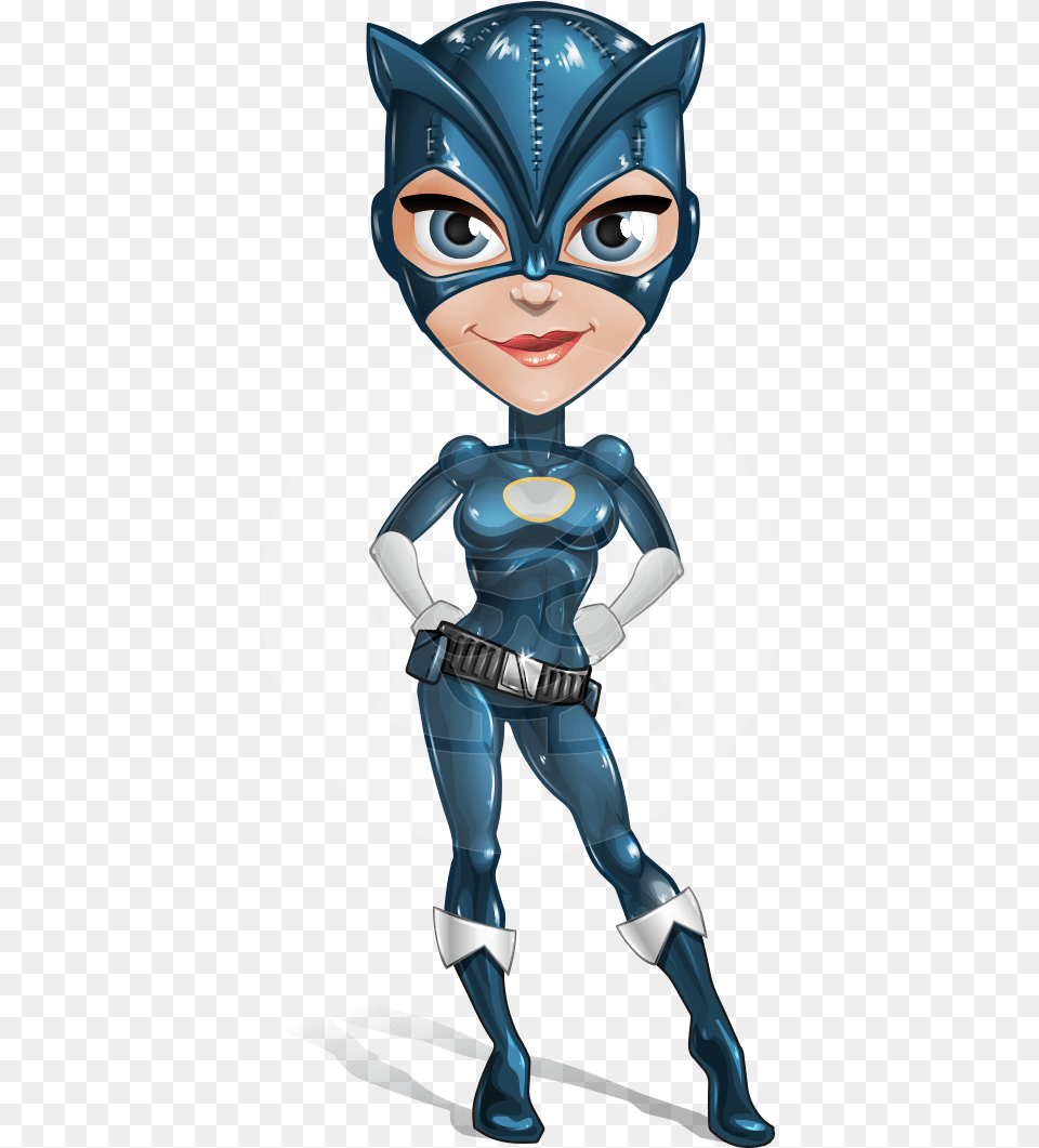 Sara Purrfect Catwoman Cartoon, Person, Book, Comics, Publication Free Png