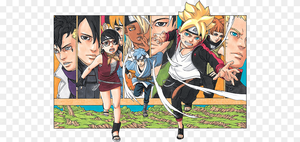 Sarada Mitsuki And Boruto Boruto Naruto Next Generations Art, Publication, Book, Comics, Manga Png