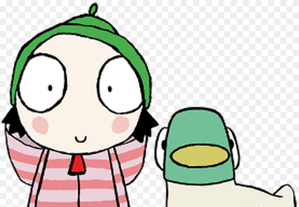 Sarah And Duck Sarah And Duck, Baby, Person, Face, Head Free Png Download