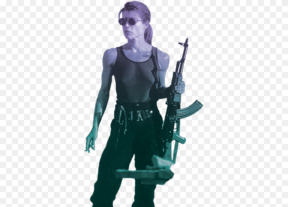 Sarah Connor Terminator Sarah Connor, Weapon, Rifle, Firearm, Gun Png