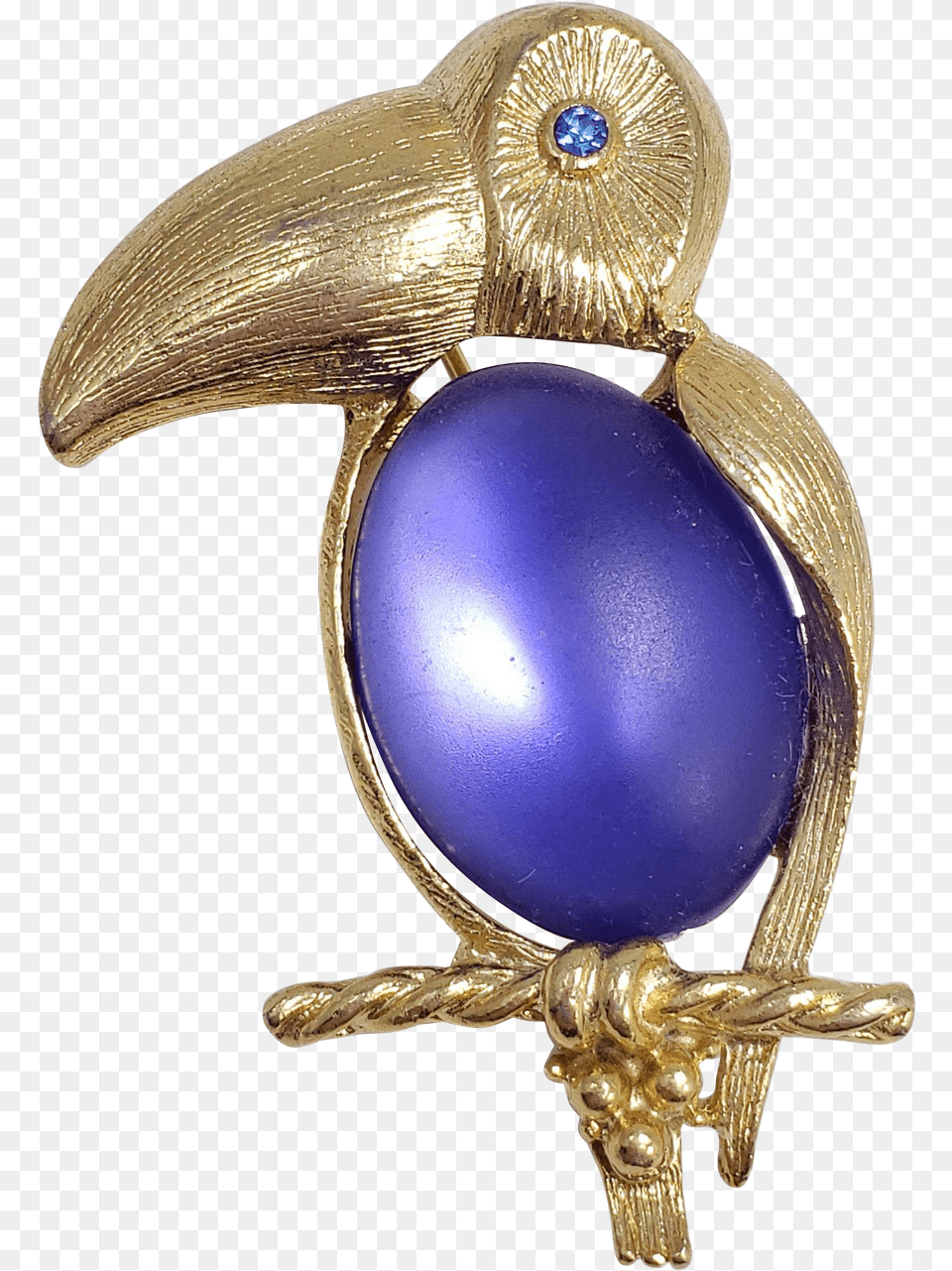 Sarah Coventry Blue Jelly Belly Tucan Bird Pin Brooch Gemstone, Accessories, Jewelry Png Image