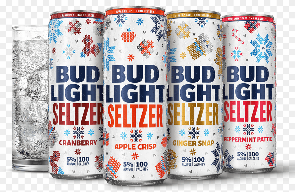 Sarah Greenlee Dribbble Bud Light Ugly Sweater Seltzer, Alcohol, Beer, Beverage, Can Free Png Download