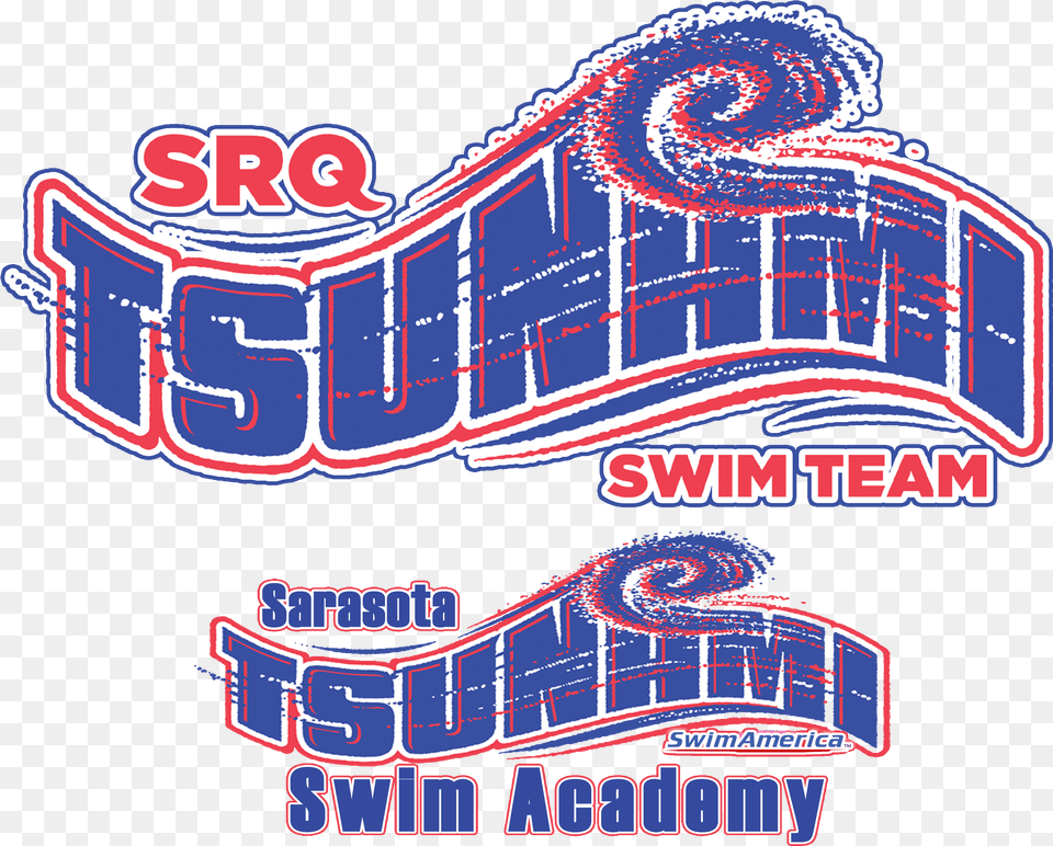 Sarasota Tsunami Swim Team Horizontal, Advertisement Free Png Download