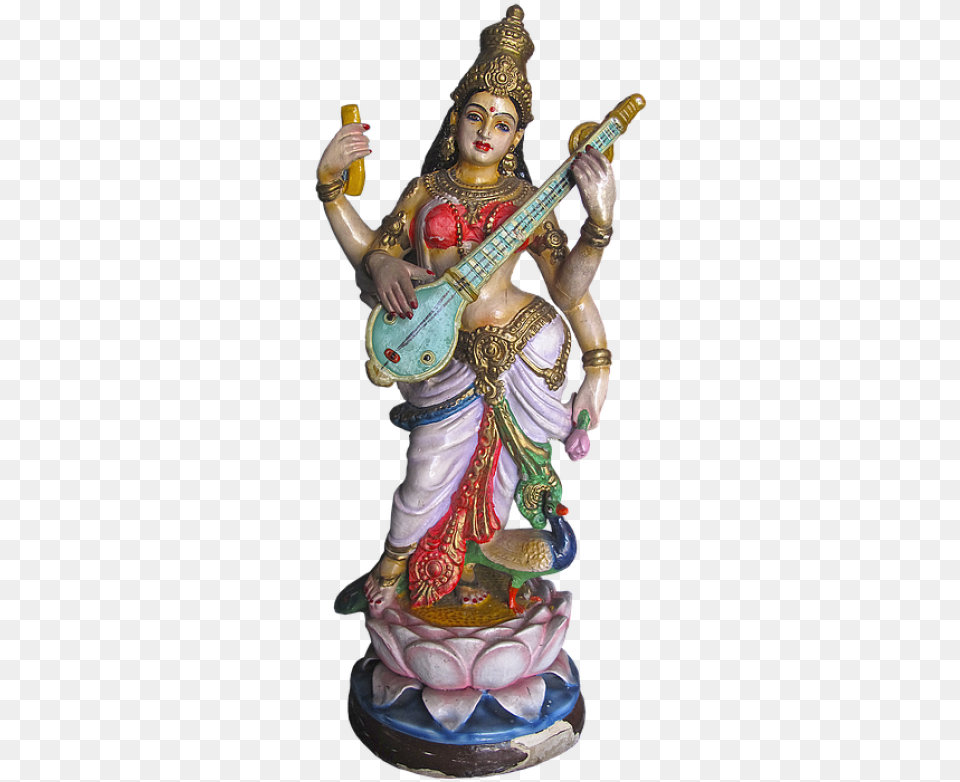 Saraswati Hd, Figurine, Adult, Bride, Female Free Png Download