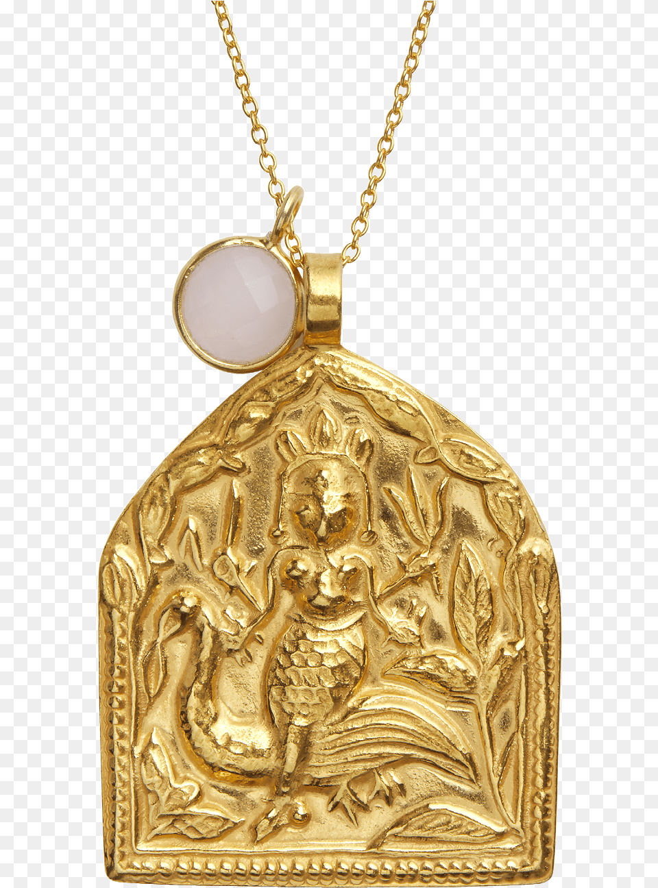 Saraswati Short Locket, Accessories, Gold, Pendant, Jewelry Free Transparent Png