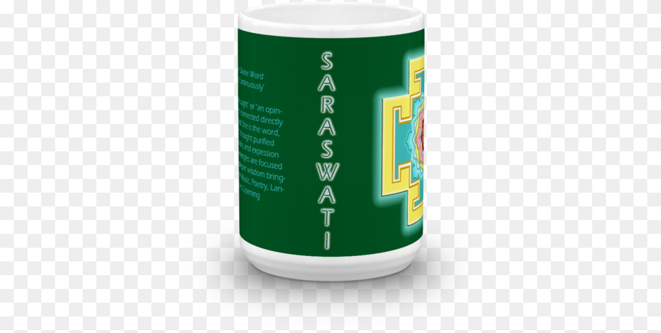 Saraswatiquots Yantra Mug Coffee Cup, Can, Tin, Beverage Free Png Download