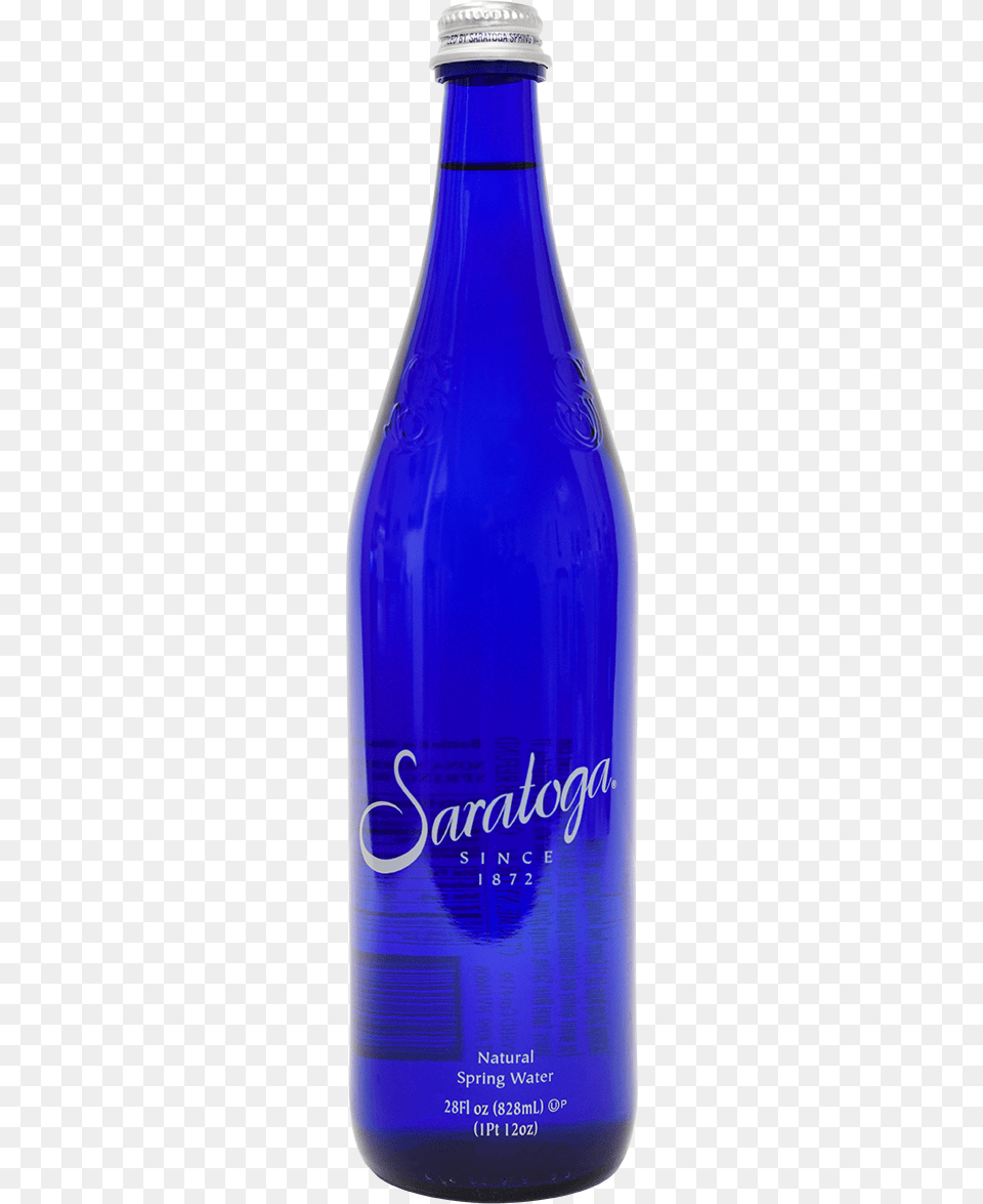 Saratoga Non Sparkling Water Blue Glass Saratoga Natural Spring Water 28 Fl Oz Bottle, Alcohol, Beer, Beverage Free Transparent Png