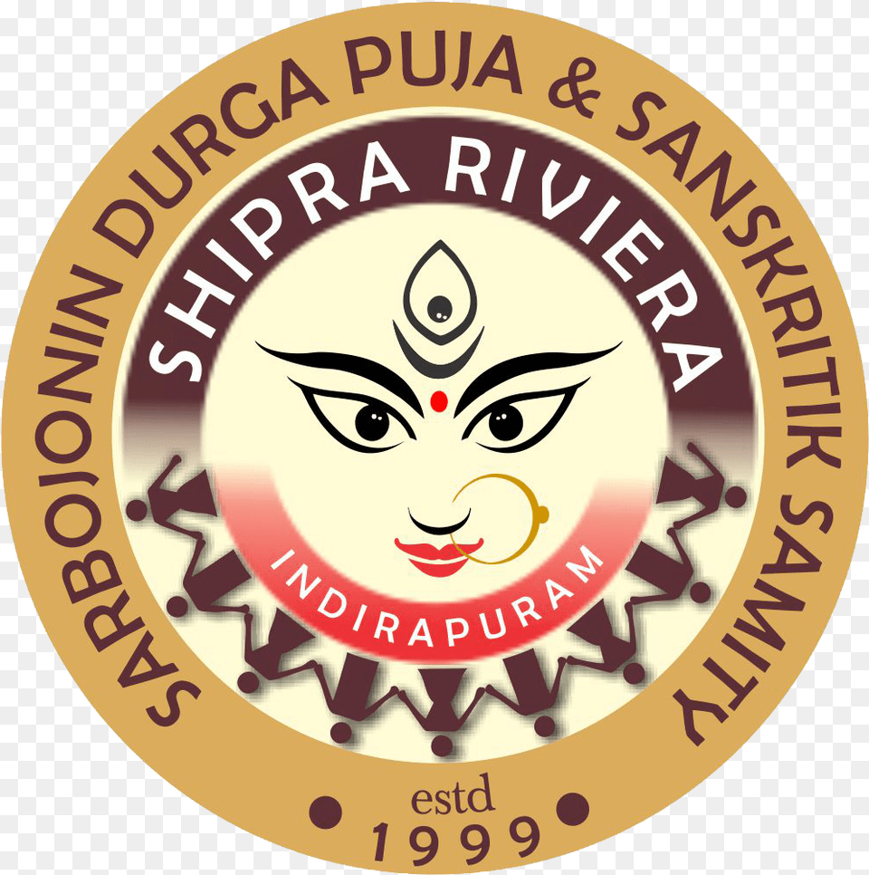 Sarbojonin Durga Puja Amp Sanskritik Samity Shipra Riviera Durga Maa Wallpaper 2010, Logo, Face, Head, Person Free Transparent Png