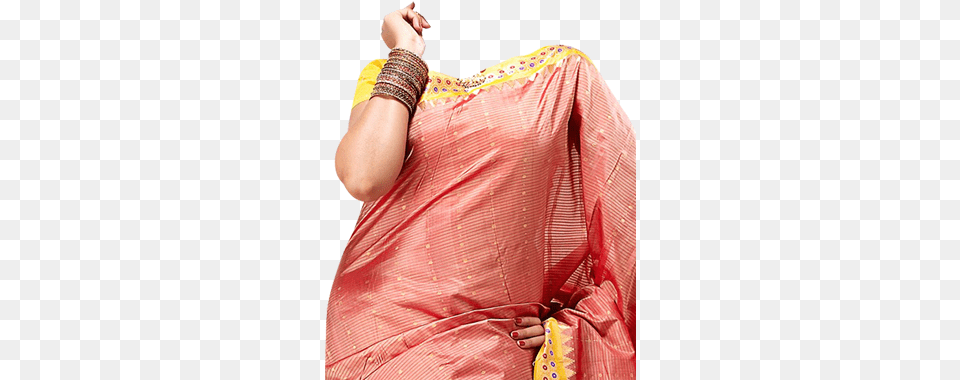 Saree Model Photo Frames Sarees Images Transparent, Clothing, Sari, Blouse, Accessories Png Image