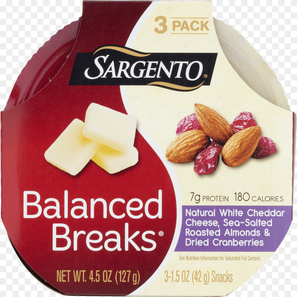 Sargento Balanced Breaks White Cheddar Cheese Sea, Almond, Food, Grain, Produce Free Png Download