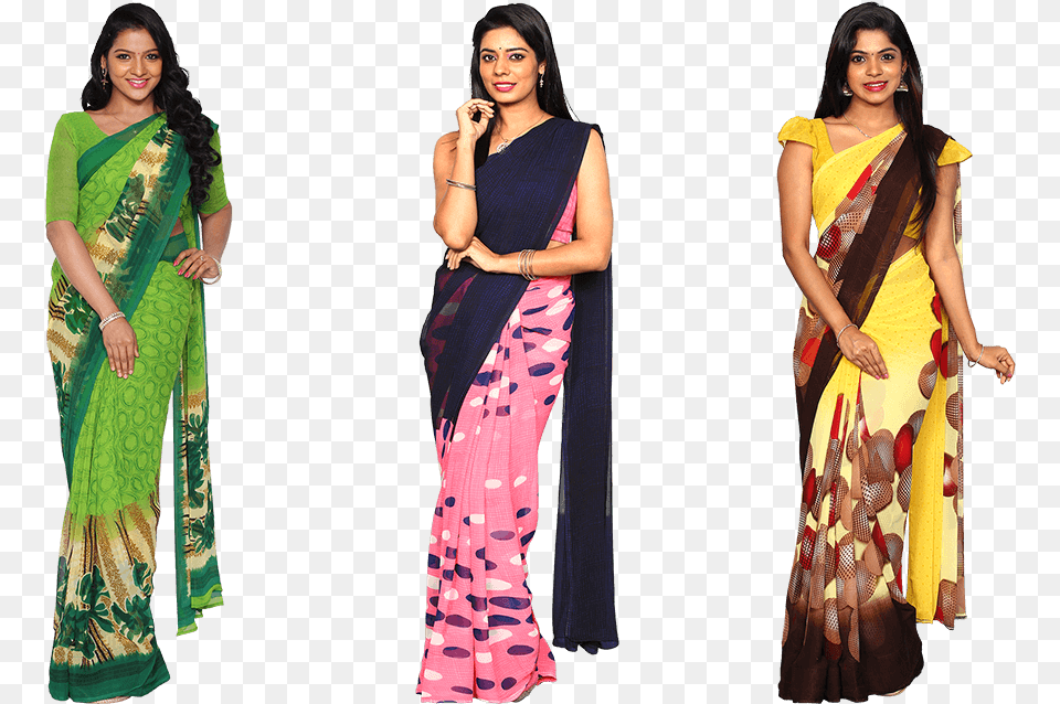 Sari, Adult, Clothing, Female, Person Free Transparent Png