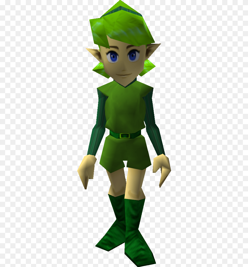 Saria Saria From Ocarina Of Time, Elf, Green, Baby, Person Free Png Download