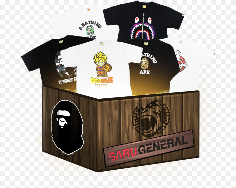 Sarugeneral Mystery Box, Clothing, Shirt, T-shirt, Logo Png